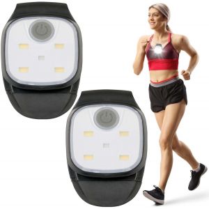 Jgd-Lot De 2 Lampes Led &Agrave; Clip Pour L'ext&eacute;rieur, 4 Modes D'&eacute;clairage - Lampe Frontale Led Rechargeable Par Usb - Petite Lampe De Poche - 4 Modes D'&eacute;clairage - Lumi&egrave;re De S&eacute;curit&eacute; Pour La Randonn&eacute;e, L - Neuf