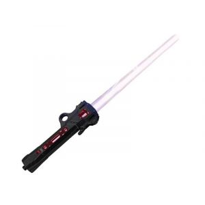 &Eacute;p&eacute;e laser LED r&eacute;tractable avec effets sonores - Noir - Neuf