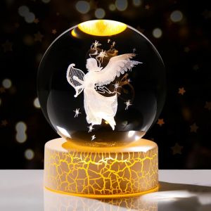 Veilleuse Chaude En Cristal 3d Avec Système Solaire 3d De 8 Cm, Modèle De Planètes, Cadeau D'astronomie, Cadeau D'anniversaire Pour Homme, Sphère Du Système Solaire De 8 Cm, Décoration - Neuf