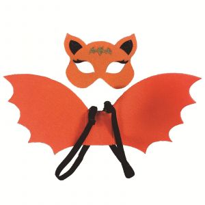 Chauve-souris ailes masque Halloween robes bal bal accessoires fête enfants ensemble - Neuf