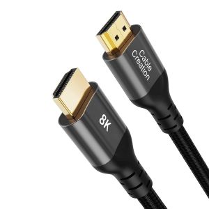 SUNY-Câble Hdmi 8K 48 Gbps Ultra Haut Débit 2 M,4K120 8K 60 144 Hz Earc Hdr Hdcp 2.2 2.3 Compatible Avec Ps5 Ps4 Xbox Series X Dolby Vision Roku Tv 4K Sony Lg Samsung Tv Rtx 3080 - Neuf