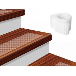 Lot de 15 bandes adh&eacute;sives transparentes antid&eacute;rapantes pour marches d'escalier (81 x 10 cm) - Neuf
