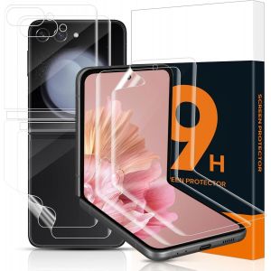 KAL-2 Pi&egrave;ces Doux Tpu Verre Tremp&eacute; Pour Samsung Galaxy Z Flip 5 5G, Anti-Bulle Hd-Clair Galaxy Z Flip 5 Doux Protection &Eacute;cran, Sensible Au Toucher Film Souple Vitre Protection Pour Z Flip 5 5G - Neuf