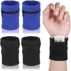 JGD-Sac &agrave; Poignet,Lot de 4 Portefeuilles de Poignet,Portefeuille de Poignetc avec Fermeture &eacute;clair,pour la Course,le Basket-Ball,le Tennis,Les,Cyclisme Mettre Cl&eacute; Monnaie Carte - Neuf