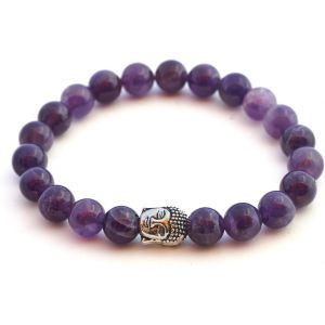 Bracelet With Genuine Natural Stone Or Lava Stone Beads 8 Mm Natural Stone Bracelet With Certificate Of Authenticity - Neuf