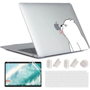 4 En 1 Coque Pour Macbook Air 13 Pouces M1 A2337 A2179 A1932, [Uv Printing] Plastique Case Rigide &Eacute;tui Housse De Protection Pour 2020 2019 2018 Air 13,3 Retina Avec Touch Id, Hot-1 - Neuf