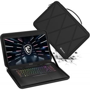 Housse De Protection Rigide En Eva Compatible Avec Msi Stealth Gs77 17,3"", Msi Stealth 17 Studio, Msi Vector Gp78 Hx 13Vi-294Taa/Vector Gp77/Vector Gp76 De 17,3 Pouces (X8326) - Neuf