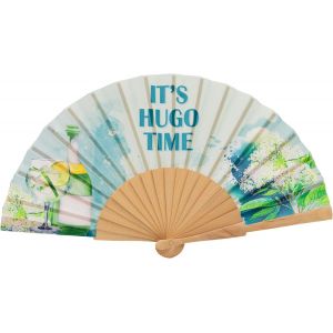 KALANKA-- Eventail Pliant en Tissu avec Inscription | Ventilateur de Poche | Eventail Fete | éventail Personnalisable | Cadeau - Neuf