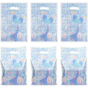 Lot De 50 Sacs De Fête Vides Pour Bonbons Et Bonbons Bleu Ciel Sacs À Bonbons Pour Fille Et Garçon Petits Sacs À Bonbons Avec Nuages Blancs Pour Anniversaire, Noël, Halloween - Neuf