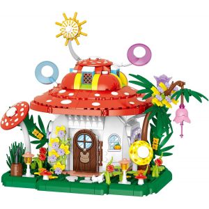 Champignon Blocs De Construction,Champignon Maison Jouets De Construction,Mod&egrave;le De Blocs Cadeau Pour No&euml;l,Anniversaire,Nouvel An(745Pcs) - Neuf