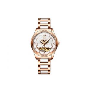 Montre M&eacute;canique Automatique Creuse En C&eacute;ramique Pour Femme R017, &Eacute;tanche, Tendance - Neuf