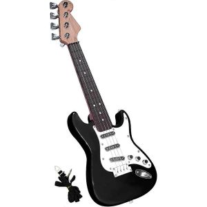Jouet de guitare 17 pouces pour enfants,Instruments de musique de guitare &eacute;lectrique &agrave; 4 cordes pour enfants,Jouet d'instrument &eacute;lectronique portable,A - Neuf