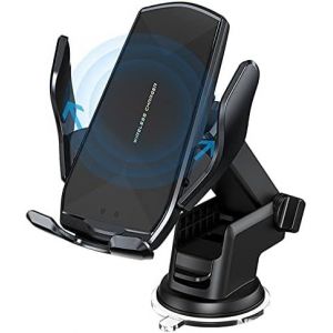Wireless Car Charger Mount, 15W Fast Car Charging Auto-Clamping Car Phone Holder Mount, Car Air Vent Holder For Iphone12/11/11Pro/11Promax/Xsmax/Xs/X/8/8+ Samsung S10/S10+/S9/S9+/S[CAR784945] - Neuf