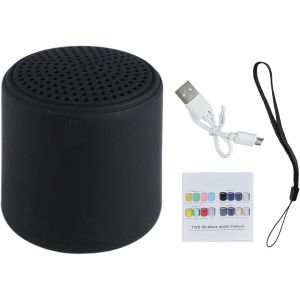 Mini Haut-Parleurs Bluetooth, Haut-Parleurs Sans Fil &Eacute;tanches Avec C&acirc;ble Usb Et Cordon, Petit Haut-Parleur Portable Rechargeable Par Usb Pour Bureau &Agrave; Domicile (Noir) - Neuf