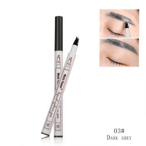 Crayon &Agrave; Sourcils Liquide Pour Croquis Fins,Marque De Fleur Musicale,4 Couleurs,Tatouage Imperm&eacute;able,Stylo &Agrave; Sourcils Super Durable,R&eacute;sistant Aux Taches.03Dark Grey. - Neuf