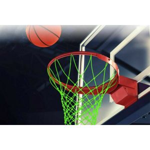 Filet De Basket-Ball Lumineux Portable Pour Une Utilisation En Ext&eacute;rieur - Filet En Nylon Lumineux Pour L'entra&icirc;nement Nocturne, Compatible Avec Les Paniers De Basket-Ball Standard - Neuf