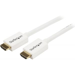 - 5M White Cl3 In-Wall High Speed Hdmi Cable Ultra Hd 4K X 2K - Câble Vidéo Audio - Hdmi - 30 32 Awg - Hdmi 19 Broches (M) - Hdmi 19 Broches (M) - 5 M - Double Blindage - Blanc - Neuf