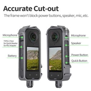 Sunnylife Caméra Cage À Lapin Pour Insta360 X4 Cage À Lapin En Aluminium - Neuf