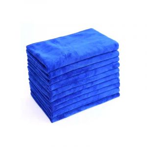 Pack de 10 bleu microfibre chiffons pour le nettoyage de voiture (35 x 75 cm) - Neuf