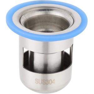 Siphon de sol de douche en acier inoxydable avec couvercle désodorisant épais pour une salle de bain propre (grand 304 court) - Neuf