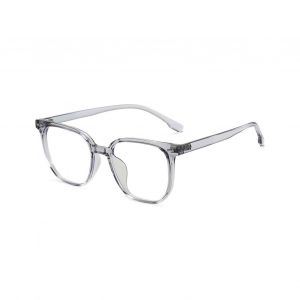 Lunettes Anti-Lumière Bleue Unisexe, Grande Monture, Vue Claire, Charnière Solide, Transparentes Avec Bord, Protection Des Yeux, Lunettes Claires Contre La Lumière Bleue-Gris - Neuf
