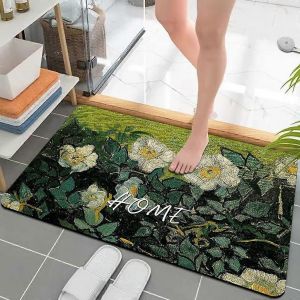 Au milieu du Siècle Résumé Bobo Moderne et Minimaliste salle de Bains Tapis 50x80cm Machine de Tapis de Bain pour la Douche Chambre à coucher (Style 2) - Neuf