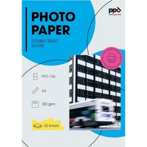 Oupp-Lot De 50 Feuilles De Papier Photo Jet D'encre A3 Double Face Brillant/Brillant (180 G/M²) -106 - Neuf