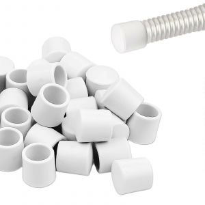 Lot de 32 embouts de butoir en caoutchouc blanc pour portes et murs, 1 cm (0,39 pouce) - Neuf