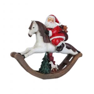 La r&eacute;sine de D&eacute;corations de No&euml;l de Vacances de D&eacute;coration de Bureau d'Artisanat de No&euml;l Ornement de monter &agrave; cheval - Neuf