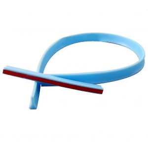 Porte De Douche Barrage Bouchon D'eau Pliable Seuil De Douche Barri&egrave;re D'eau Bande Imperm&eacute;able &Agrave; L'eau-2m-Bleu - Neuf