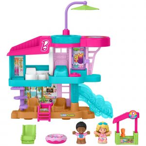 Fisher-Price Little People Fisher-Price-Coffret Maison de plage Barbie -2 figurines - Neuf