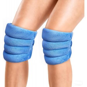 Jgd-Coussin Chauffant Micro-Ondes Pour Genou, Therapie Thermique Humide &Agrave; Genou Chauff&eacute; &Agrave; Micro-Ondes- 1 Couple - Neuf