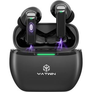 KAL-Écouteurs Intra-Auriculaires Bluetooth 5.3 Sans Fil Avec Microphone Intégré, Enc Appel Clair Son Stéréo Ipx7 Étanche Casque De Sport 32 Heures Noir - Neuf