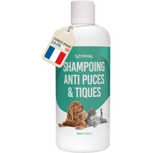 Shampoing Anti Puces Chien Chat Chevaux -500ml- &iquest;&iquest;Limine Puces & Tiques - 99.7% Naturel &iquest;&iquest; L'aloe Vera & Arbre &iquest;&iquest; Th&iquest;&iquest; - Ph &iquest;&iquest;Quilibr&iquest;&iquest; Peau Sensible - Nettoie & Prot&iquest;&iquest;Ge - Fabriqu&iquest;&iquest; En Allemagne - Neuf