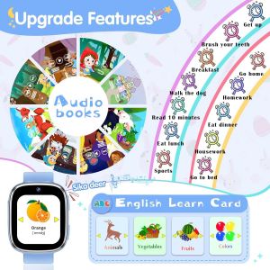 Montre Connect&eacute;e Enfant - Montre Intelligente pour Enfants avec Appel SOS Jeux P&eacute;dom&egrave;tre Cam&eacute;ras Musique Torche Reveil - Smartwatch T&eacute;l&eacute;phone Enfants de 4 &agrave; 12 Ans Fille Gar&ccedil;on (Bleu) - Neuf