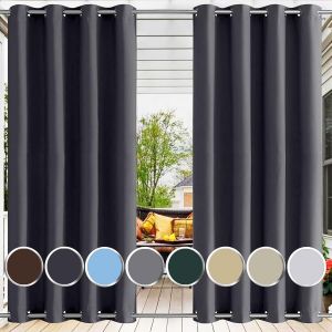 Mevronisshop-Rideaux D'ext&eacute;rieur Rideau Pour Pergola Ext&eacute;rieur Exterieur Terrasse Impermeable Grande Largeur Rideau Occultant Thermiques Double Rideaux Occultants Thermique Isolant Anti Froid Et Chal - Neuf
