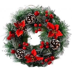 Couronne de no&euml;l Titulaire,D&eacute;coration de no&euml;l Guirlande de No&euml;l Cloche &agrave; la Main Artificielle Guirlande de No&euml;l, en plein air Pendentif Decorationc - Neuf