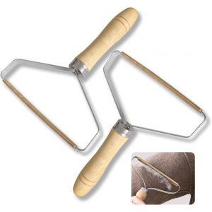 MEVRONISSHOP-Lot De 2 Rasoir Anti Bouloche Manuel, Nettoyeur Peluche Manteau, Rasoir Anti Bouloche,Portable Grattoir Lint Remover, pour V&ecirc;tements, Canap&eacute;s, Tapis, Retire Poil Animaux - Neuf