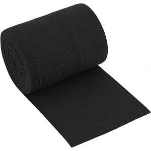 Kalanka-5 Mètres/5.5 Verges 100mm De Large Bande Élastique Noire Large Bande Élastique Extensible Pour Le Projet De Couture De Vêtements Artisanat - Neuf
