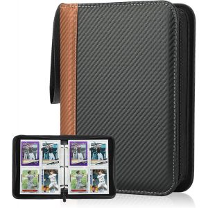 Mdy-Album De Cartes À Collectionner Pour 440 Cartes, Album De Collection Avec 4 Compartiments 55 Pages Pour Organiseur De Cartes, Reliure En Polyuréthane, Pour Cartes De Sport, Mtg, Tcg, Cartes - Neuf