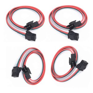 Eryi-4pcs Câble D'extension Led 3 Broches Jst Sm 3pin 50cm - Connecteur Mâle/Femelle Sans Soudure Pour Bandes Led Ws2812b/Ws2811, Panneaux Lumineux, Éclairage Basse Tension 5v-24v - Neuf