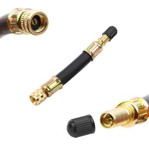 EPKH-Extension Valve Pneu Pneu Flexible Tuyau Valve en Caoutchouc 100 mm Adaptateur Valve Pneu Raccord Prolongateur Coudee pour Voiture Moto Vélo Camion - Neuf