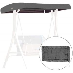 (Taille: 191 X 120 X 23 Cm, Couleur: Gris) Remplacement De La Couverture Pour Le Swing, 3 Places Rev&ecirc;tement De Remplacement, Jardin Swing Toit, Imperm&eacute;able &Agrave; L'eau De L'auvent De Couverture Pour Les Balan&ccedil;oires De Jardin Et Terrasses - Neuf