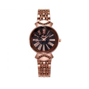 Montre &Agrave; Quartz &Eacute;tanche Pour Femme Avec Chiffres Romains Et Bracelet En Acier - Neuf