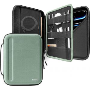 Housse Pochette de Tablette pour 13 Pouces iPad Pro M5/M4 & iPad Air M3/M2 2025-2024, 12,9"" iPad Pro 6/5/4 M2&M1, Sacoche &Eacute;tui Rigide pour Magic/Smart Keyboard/Adaptateur/C&acirc;ble/Hub/Apple Penc - Neuf