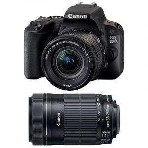 CANON EOS 200D + 18-55 IS STM + 55-250 IS STM GARANTI 3 ans - Neuf