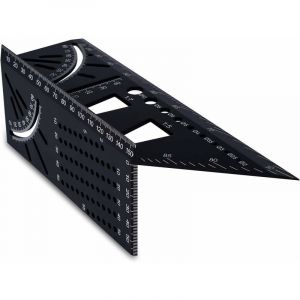 Équerre de charpentier en alliage d'aluminium 3D, règle d'angle professionnelle de 90 à 45 degrés, règle de mesure du travail du bois adaptée aux ingénieurs charpentiers - Neuf