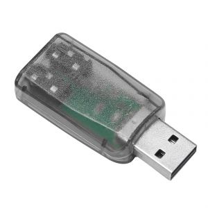 USB vers micro 3,5 mm Prise casque st&eacute;r&eacute;o Carte son 3D Adaptateur audio PC - Neuf