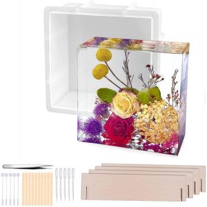 Moules En Silicone En R&eacute;sine &Eacute;poxy - Grands Moules En R&eacute;sine &Eacute;poxy - Moule En Silicone - Formes G&eacute;om&eacute;triques Pour R&eacute;sine, Artisanat, Serre-Livres, Bricolage, D&eacute;coration De La Maison, Art En R&eacute;sine - Neuf