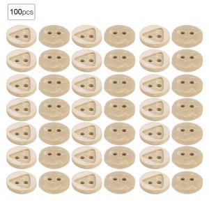 Lot de 100 boutons ronds en noix de coco, motif dessin anime, pour couture, vetements, accessoires, 291 - Neuf